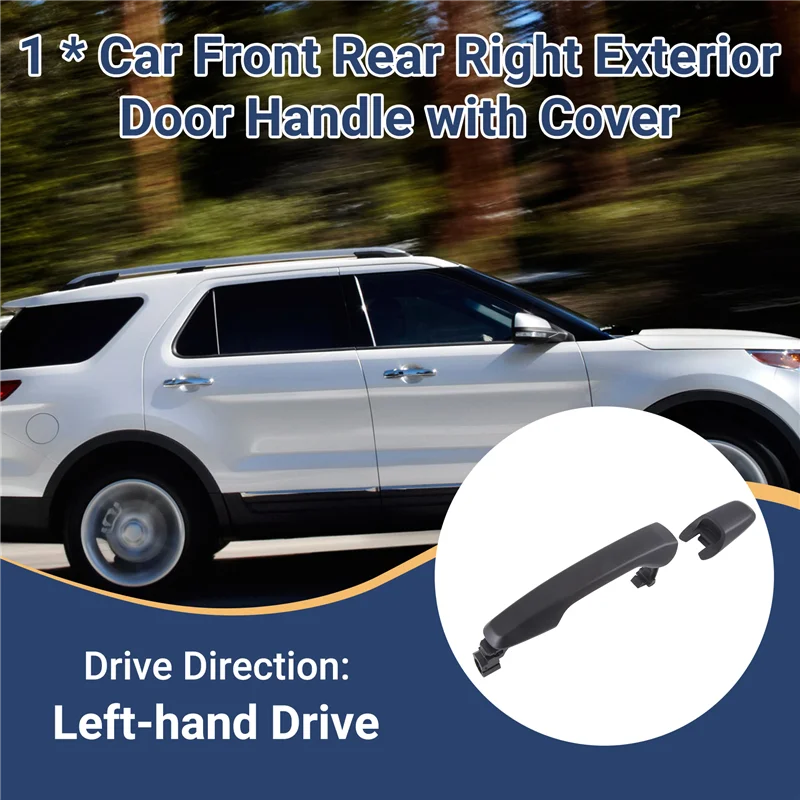 

A80X-автомобильная передняя задняя правая внешняя ручка двери с крышкой для Ford Explorer Edge 2011-2014, наружная ручка двери LHD