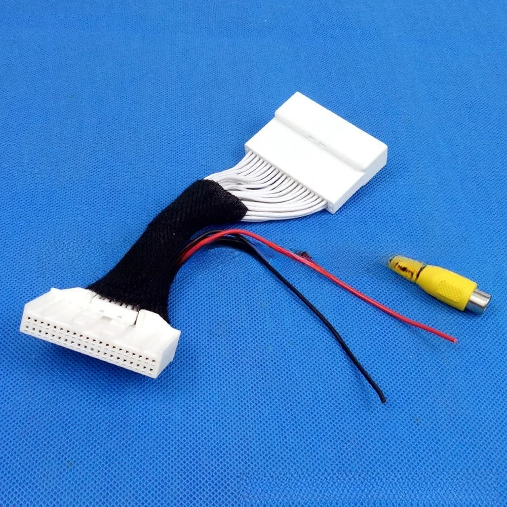 Rear View Camera For RCA Adapter Cable for Toyota Models with Factory Monitor Head Unit and For RCA Video Support