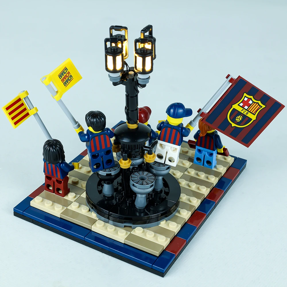 Juego de luces Led para 40485, juguete de bloques de construcción con diseño del FC Barcelona, celebración de multitudes, No incluye modelo