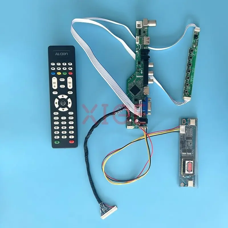 

LCD Driver Controller Board Fit LP171WP3-A4 TV Analog Monitor 2CCFL 1440*900 Screen 30 Pin LVDS Kit DIY VGA+HDMI+AV+USB+IR Panel