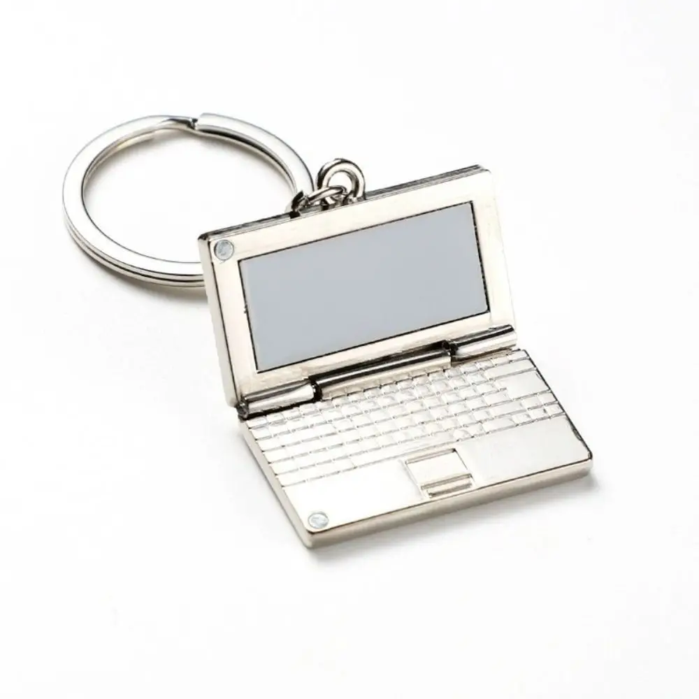 Creative Mini Laptop Key Chain Lifelike Emulational Notebook Computer Key Ring Durable Exquisite Bag Pendant Gifts