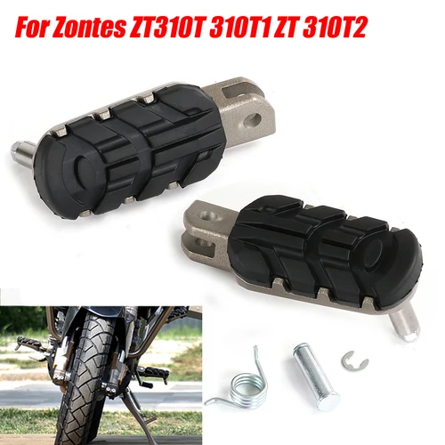 Reposapiés de motocicleta, estriberas delanteras y traseras para Zontes, ZT310T, 310T1, ZT 310T2, ZT 310T, izquierda y derecha