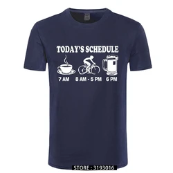 New Mens T Shirts Funny Cycls T-Shirt Mountain Biking Schedule Tee 100% Cotton Brand New T-Shirts