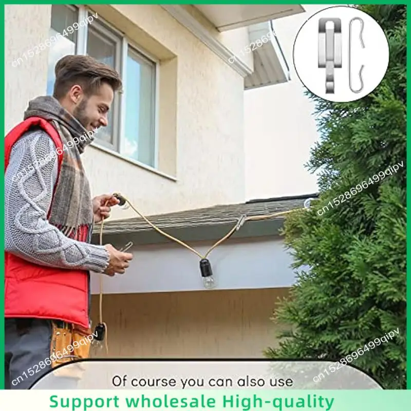 ABSF 192Pcs Heat Cable Roof Clips Cable Clips And Spacers Kit Cable Wire Clips Gutter Clips Outdoor Cable Clips Heater Clips Dur