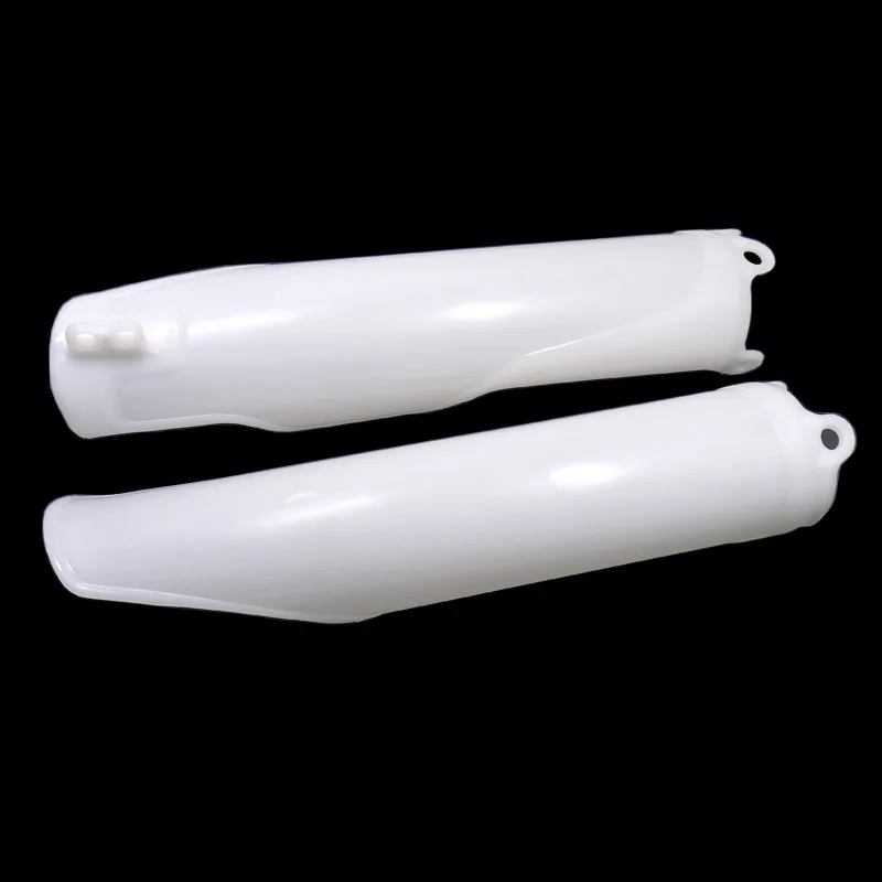 Supermoto Enduro White Plastic Fork Guard Front Fork Tube Cover for Honda CRF CR 125 250 450 R X RX CRF250 CRF450 CR125 93-2018