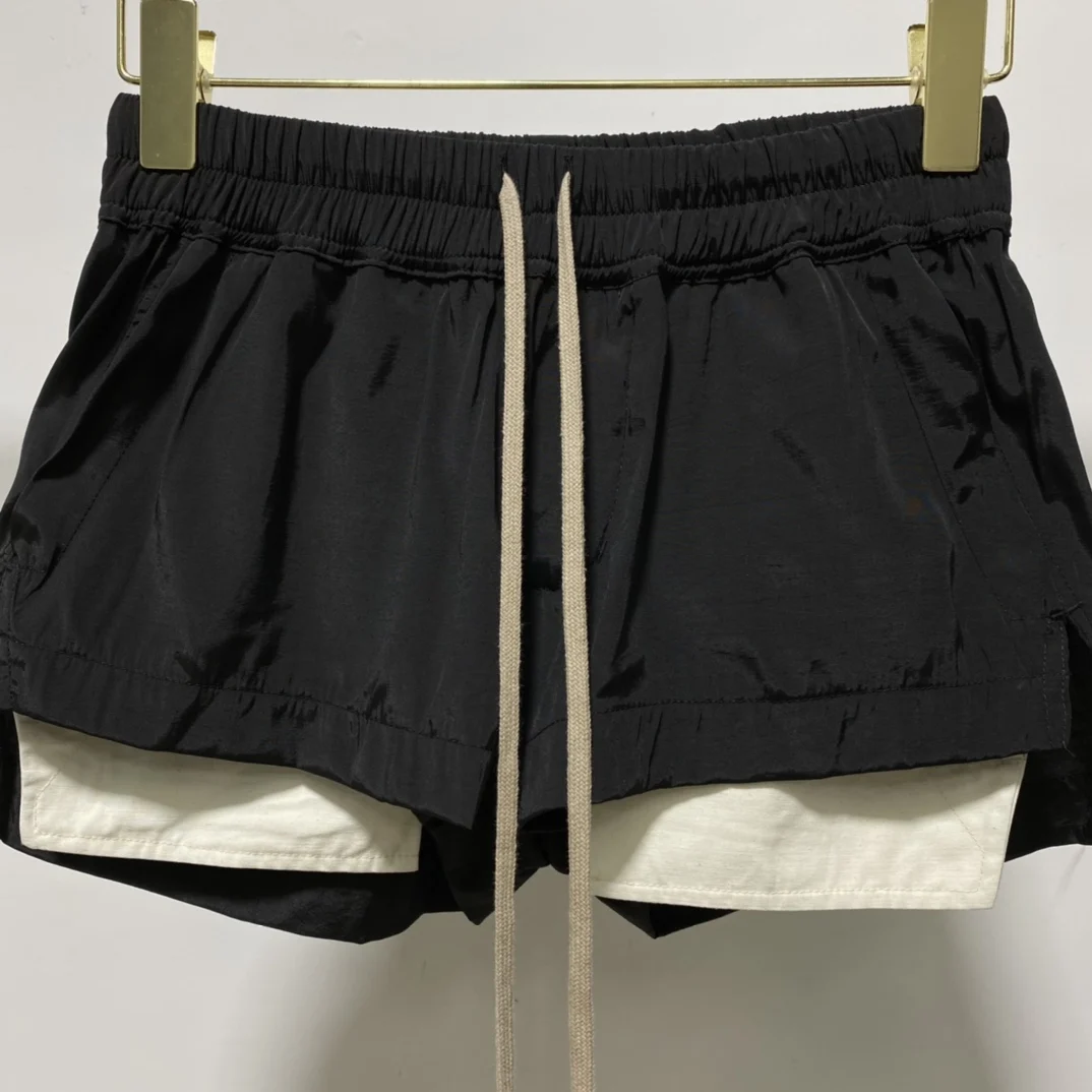 22ss Owen Seak Women Casual Short Summer Gothic Women High Street Wear Trumpet Mermaid Black Short