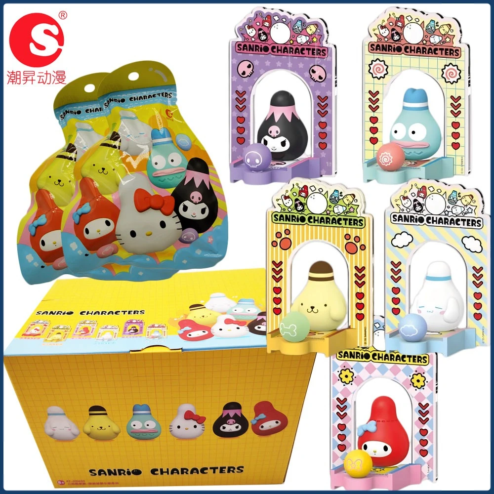 

Official Sanrio Bowling Club Series Mini Blind Box Classic Animated Cartoon Characters Trendy Exquisite Model Toys Holiday Gifts