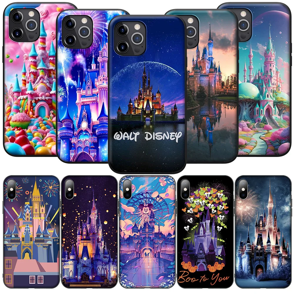 SO55 Disney World Castle Cover Phone Case for Xiaomi POCO M6 M5 M4 F5 X6 C65 C55 C50 C51 C40  X4 Pro