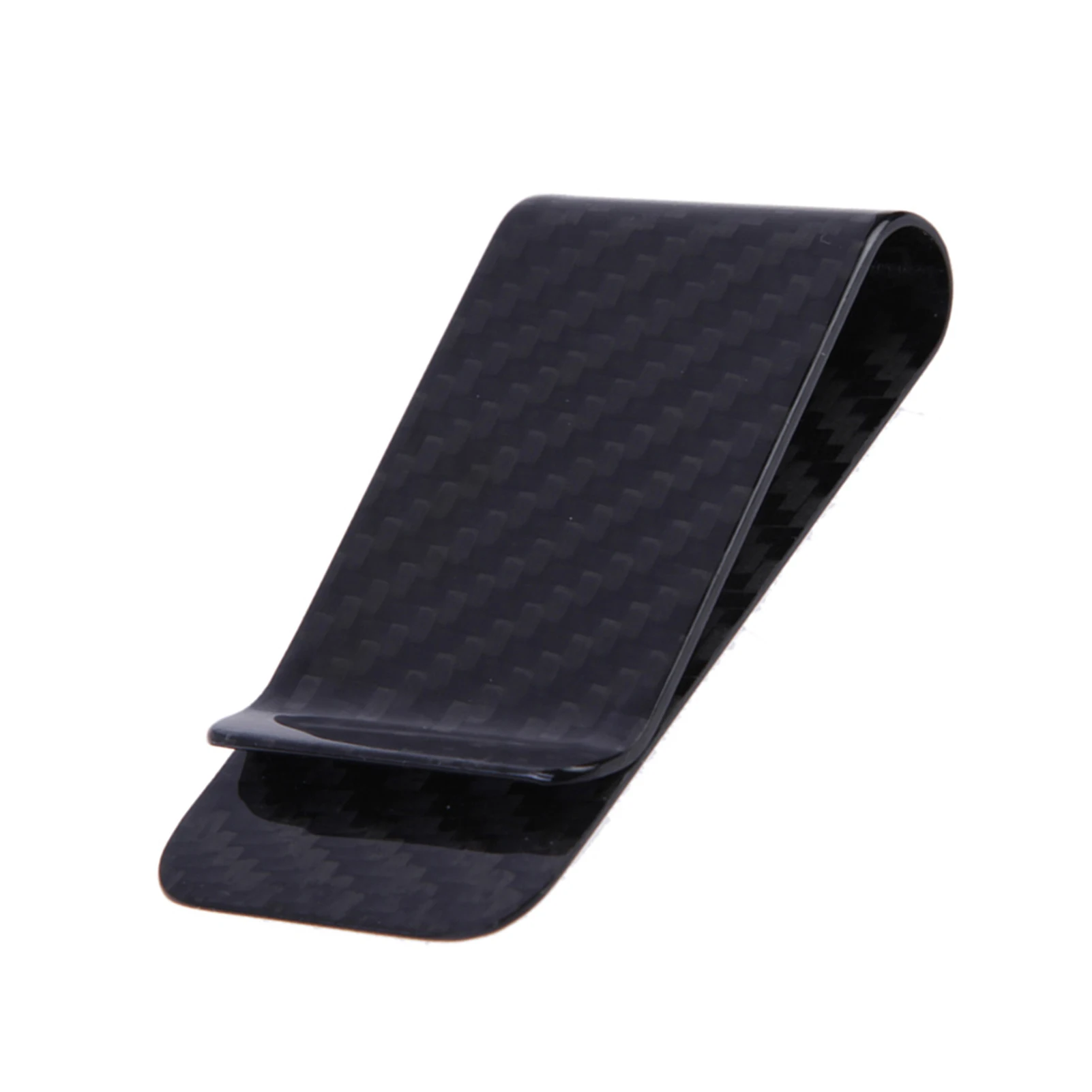 Real Carbon Fiber Money Clip Business Card Credit Card Cash Wallet Polished and Matte Money Clip for Options