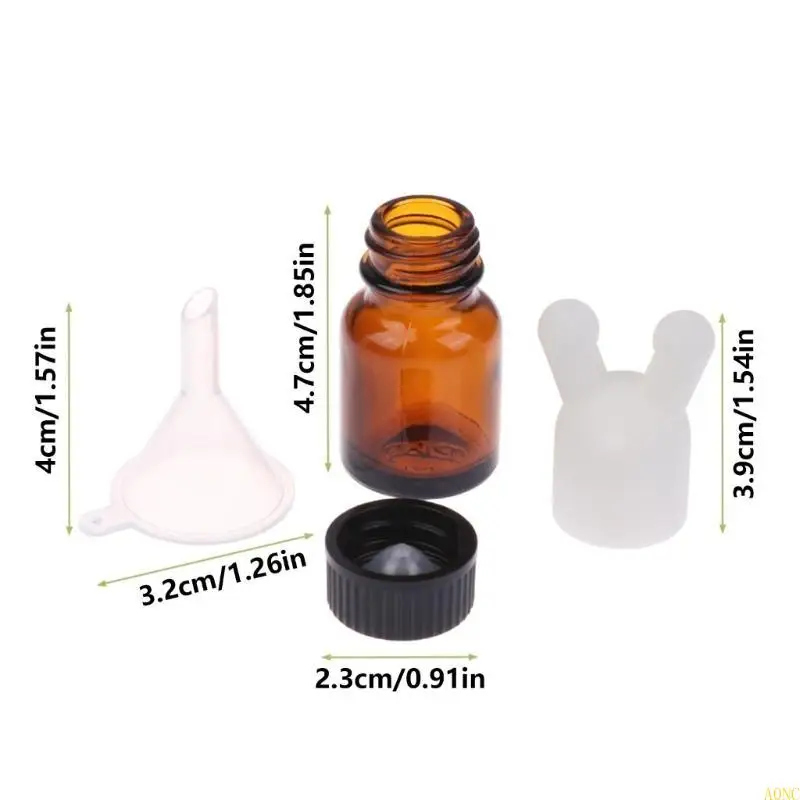 A0NC Portable Portable Scent Nose Inhalateur Ensemble avec des bouteilles rechargeables Évitez le dispositif somnolence à