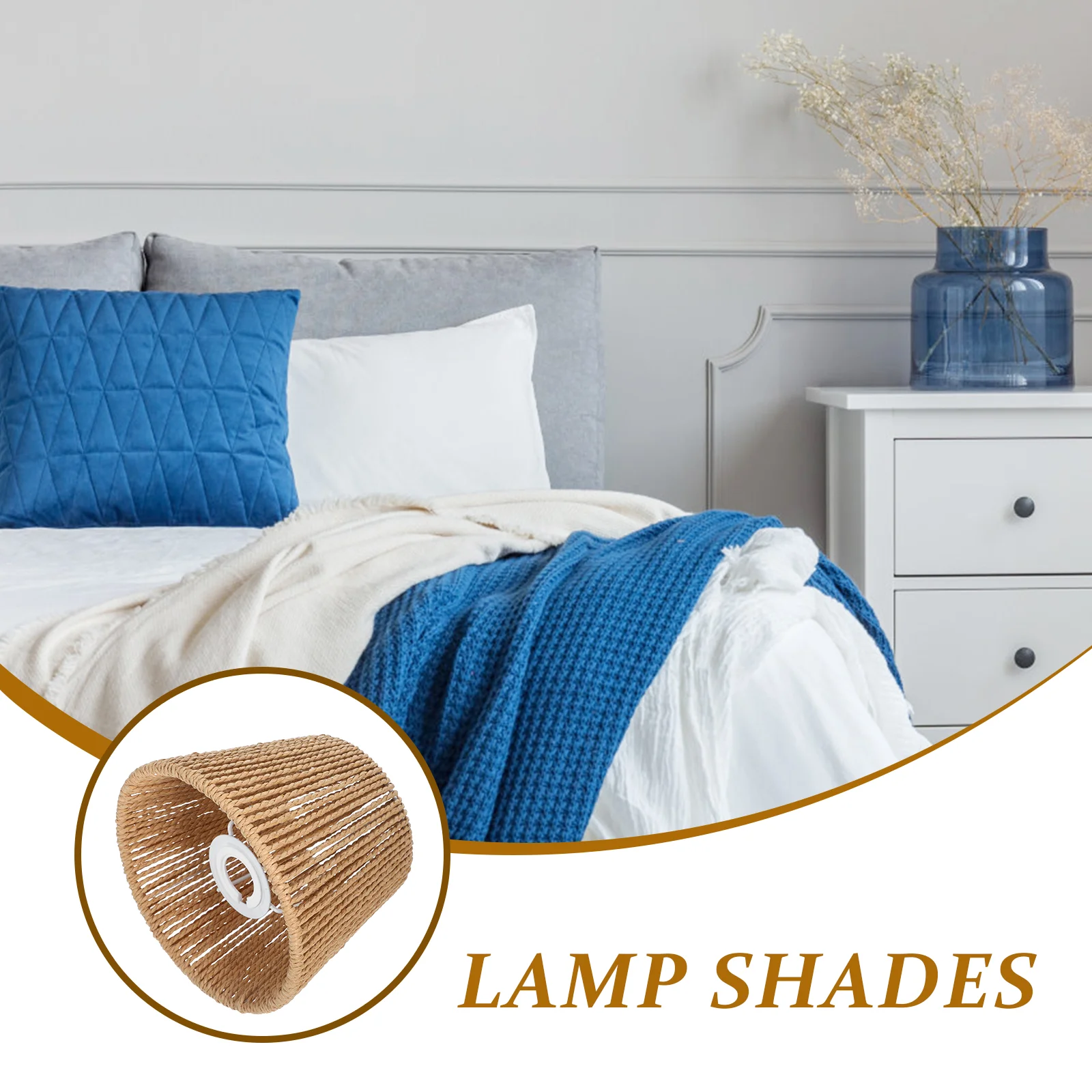 Paper Rope Table Lamp Ceiling Covers Fluorescent Light Pendant Lights Chandelier