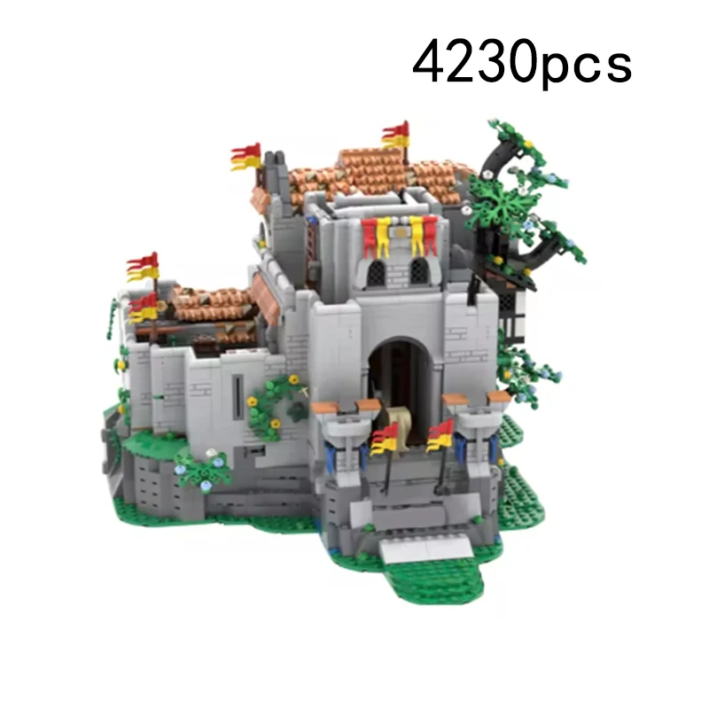 Spot Small Particle MOC-187043 Medieval Castle Classic Architecture Smart Toy Gift Ornament Model Building Blocks