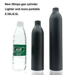 High Pressure Aluminum Bottle, Thick Gas Cylinder, 20MPA, 0.35L, 0.5L