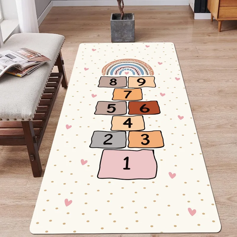 Digital Cartoon Animal Carpet Giraffe Elephant Lion Carpet Living Room Bedroom Floor Decoration Children\'s Crawling Floor Mat