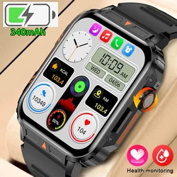 Nowy Smartwatch 1.95 Cal ekran zegarki monitorujące zdrowie IP68 wodoodporny inteligentny zegarek sportowy Fitness dla kobiet mężczyzn Reloj Hombre