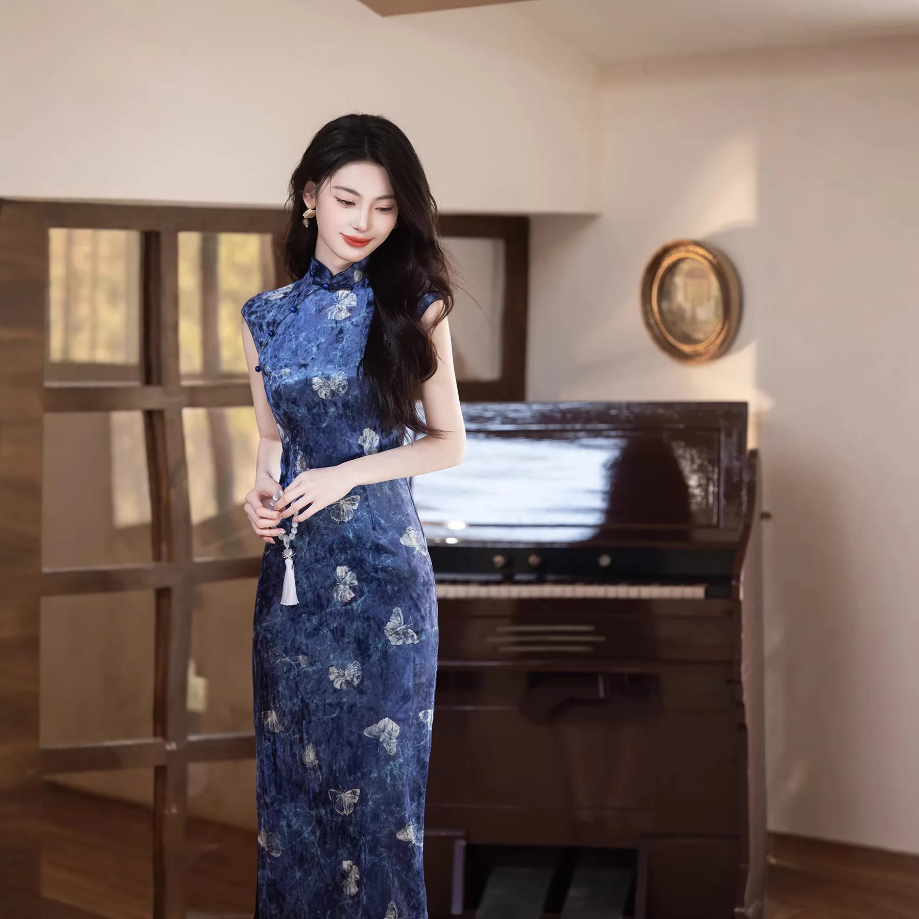 New Chinese Style Cheongsam Engagement Dress Women 2026 High-end Red Modified Cheongsam Dress Women Qipao