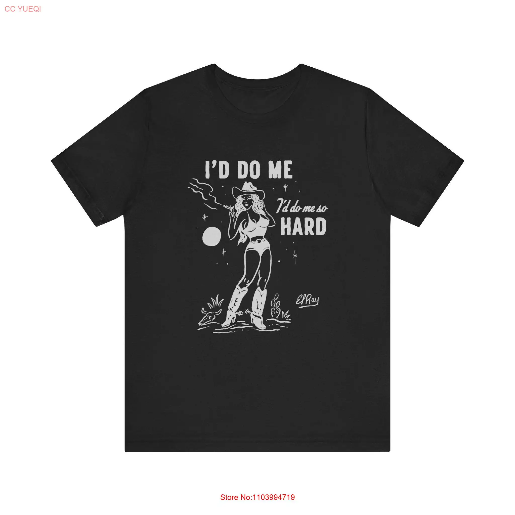 Camiseta de manga larga o corta do me cowgirl el Ray art Jersey