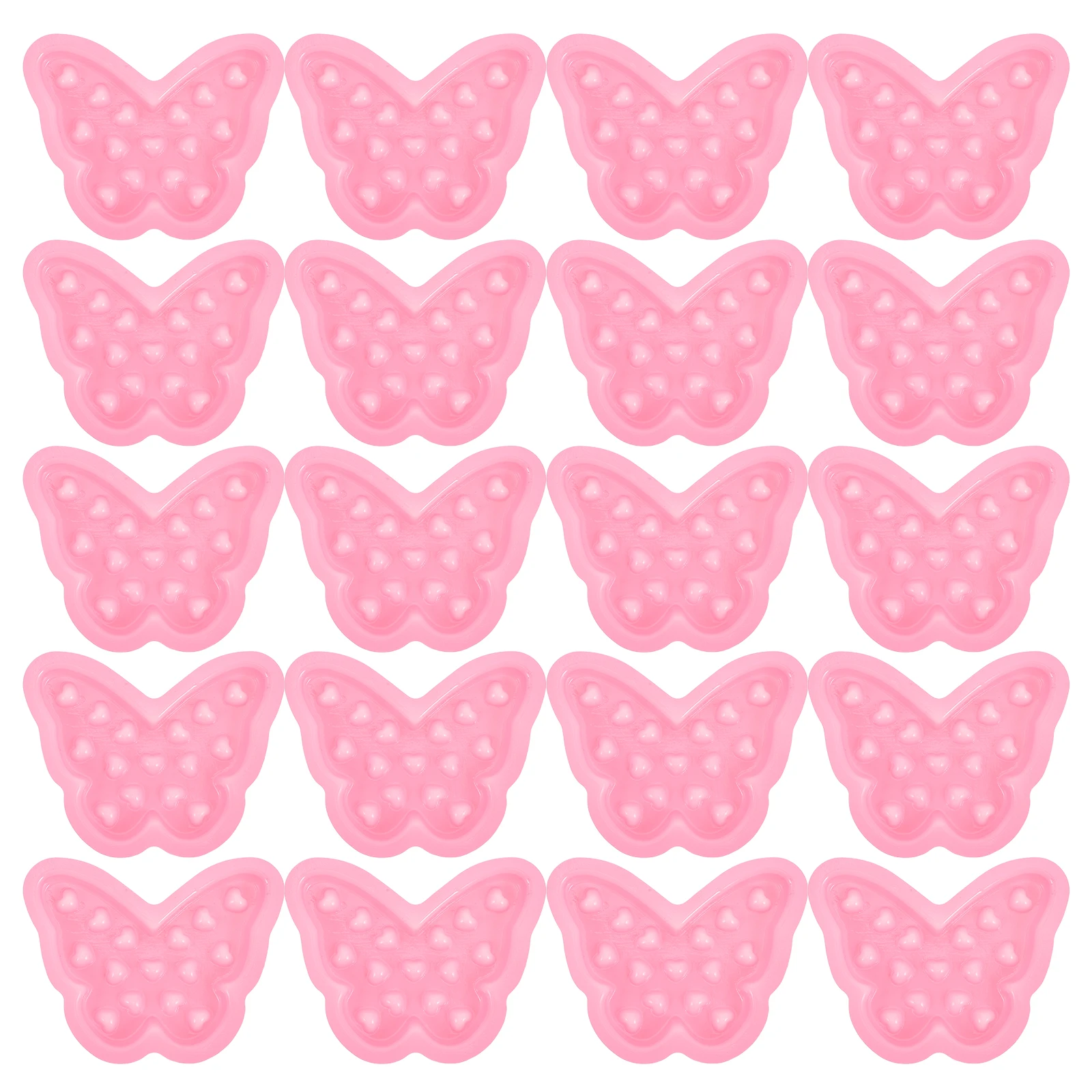 

100 шт. клей для ресниц, розовый держатель для наращивания ресниц в форме бабочки, многоразовая клейкая палитра для наращивания, легко чистится