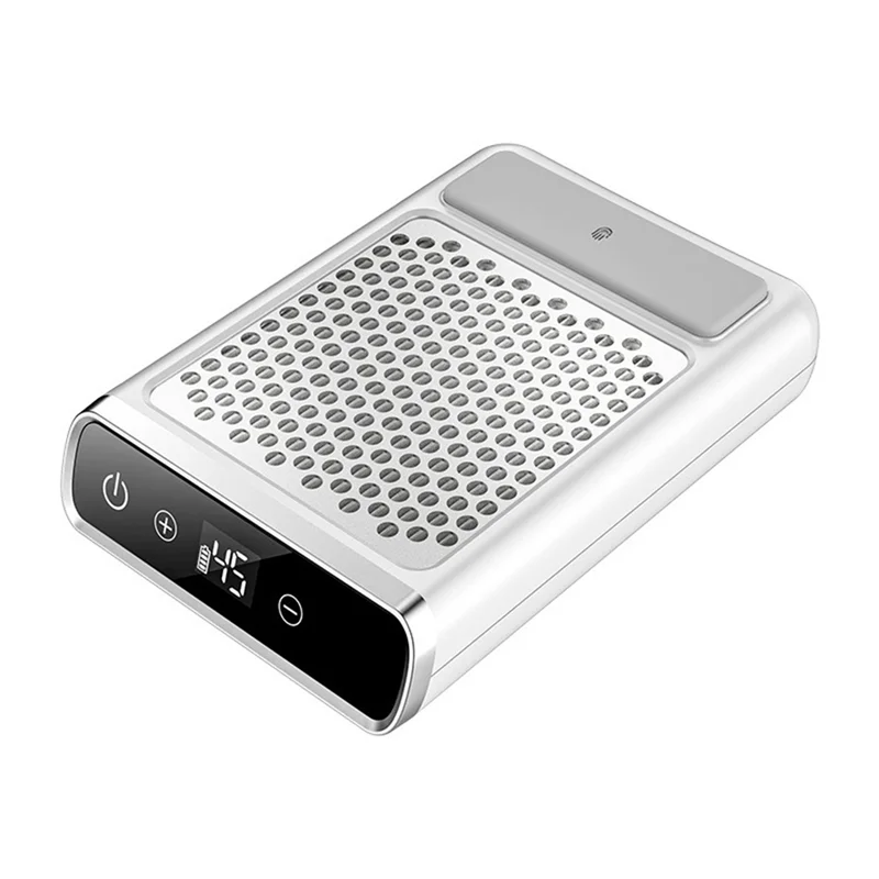 HIWS Powerful Nail Vacuum Cleaner Rechargeable Nail Dust Collector Nail Extractor Fan for Manicure Salon Tools EU Plug