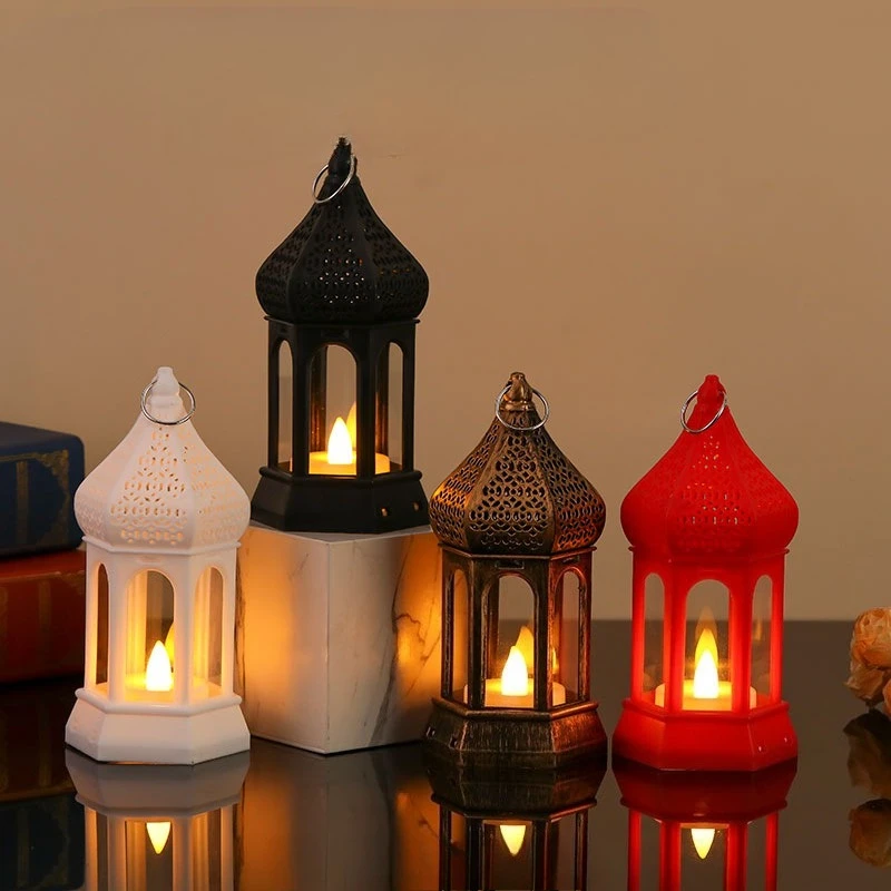 

Светодиодный шестигранный электронный светильник-вентилятор для декора на Рождество и Хэллоуин, подарок, праздничная подставка для свечей, бытовой пластиковый светящийся продукт