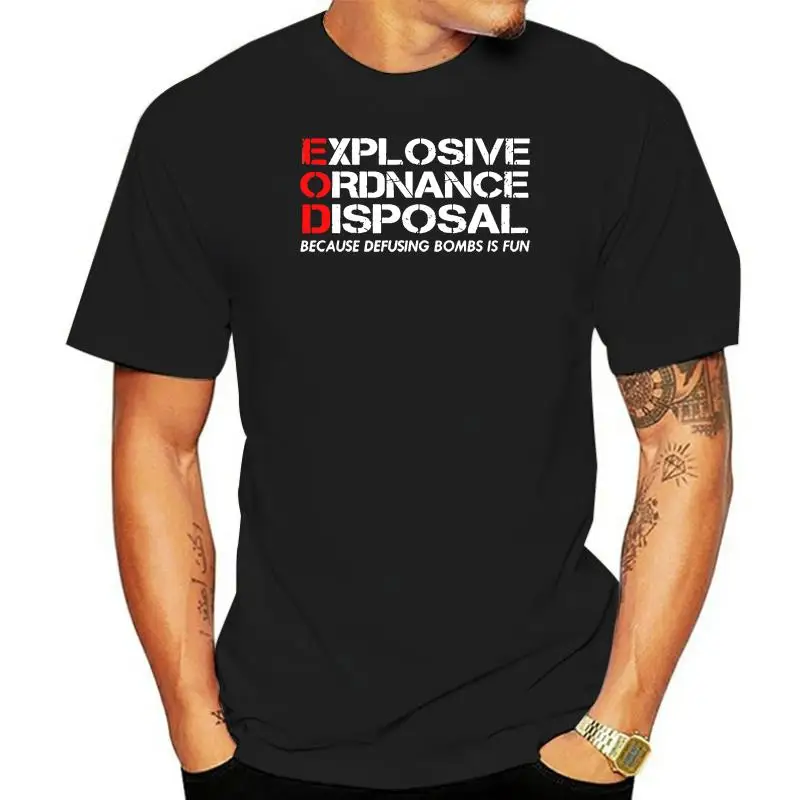 Eod Because Defusing Bombs Is Fun - Explosive Ordnance Premium Tee T-Shirt  Vintage Crew Neck