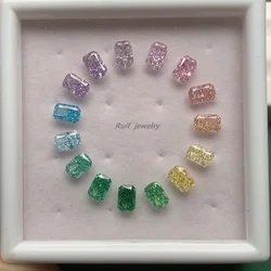Ruif 5A Quality Rainbow Whole Set Radiant 4x6mm Pear 5x7mm Heart 5mm Crushed Ice Cutting Cubic Zirconia for Jewelry Making