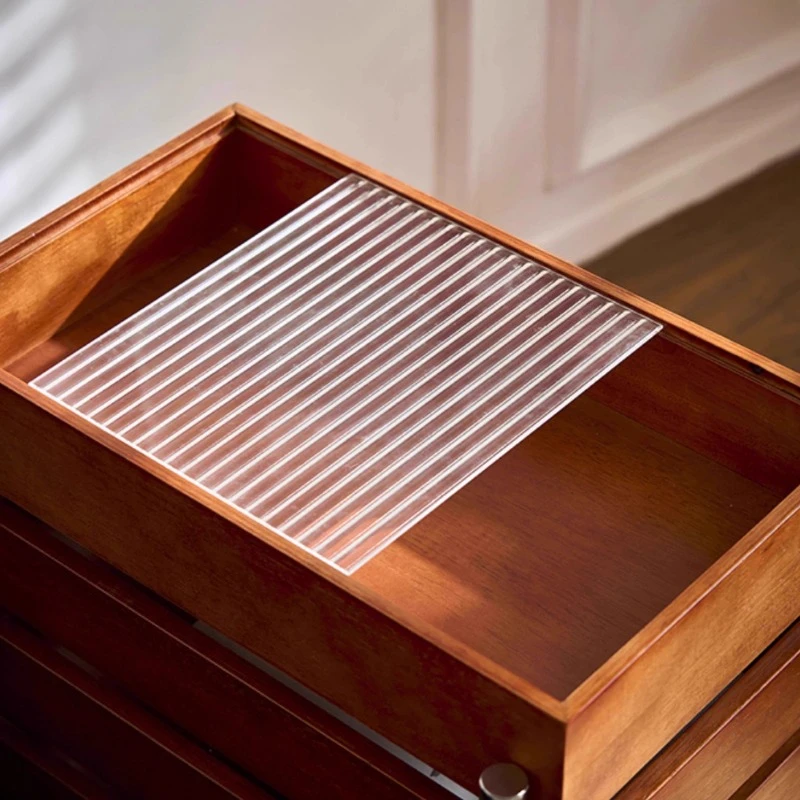 Home Solid Wood Movable Cart Bedside Multi Layer Drawer Storage Cabinet Coffee Tables Desk Computer Desks Side Table Trolley