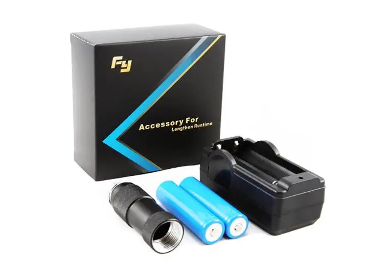 18650 Battery Extender Tube & Charger USB for Feiyu FY G4/G4S/G4 GS/G4 Plus Handheld Gimbal stabilizer to Lengthen Run-time