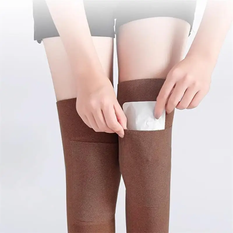 Rodilleras cálidas de invierno para mujeres, hombres y personas mayores, rodillera para artritis de piernas frías, soporte para rodilla, Protector de rodilla para correr, 1 par