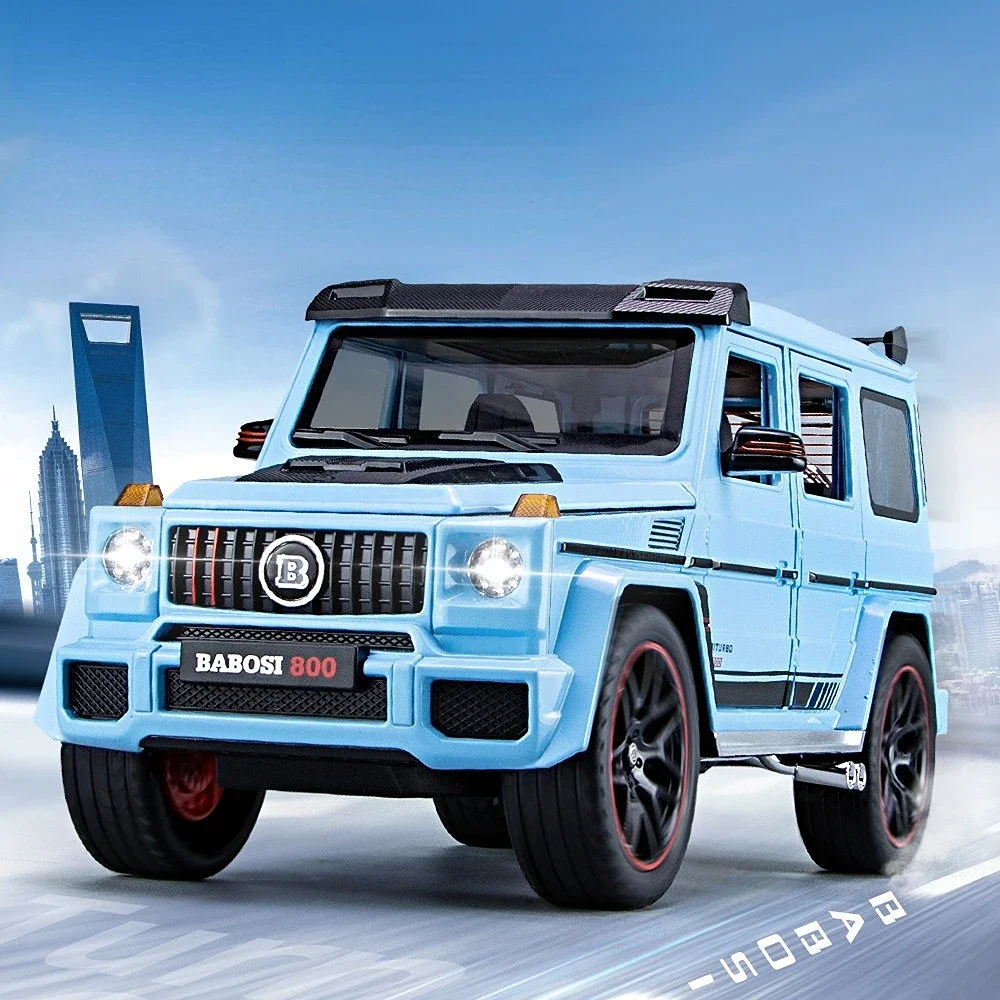 1:18 Mercedes Benz G800 High Simulation Diecast Metal Alloy Model Car Sound Light Pull Back Collection Kids Toy Gift