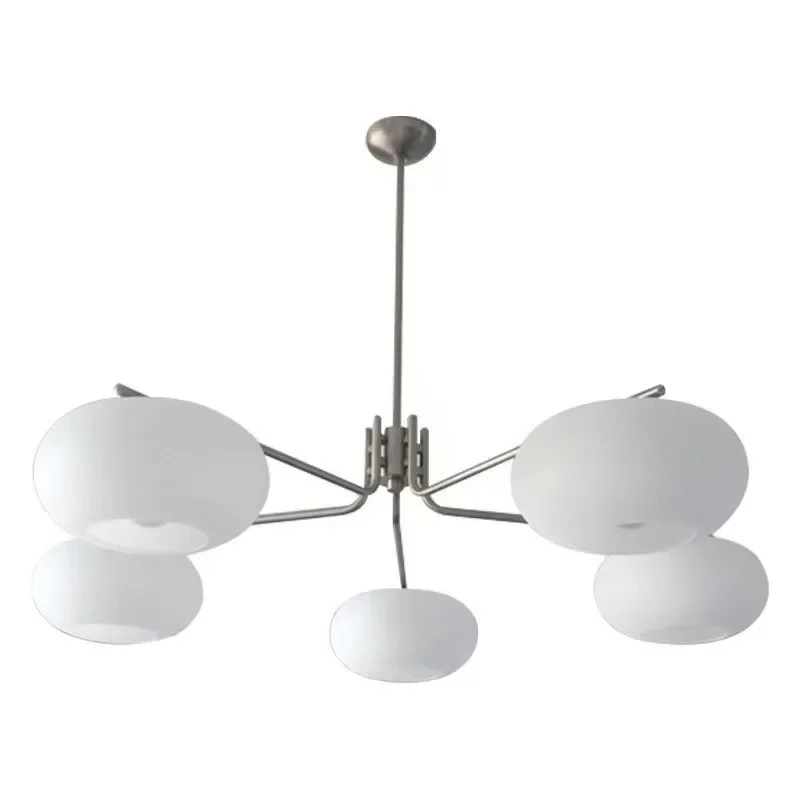 Living room lamp persimmon chandelier, Nordic minimalist modern medieval bedroom dining room minimalist cream wind main lamp
