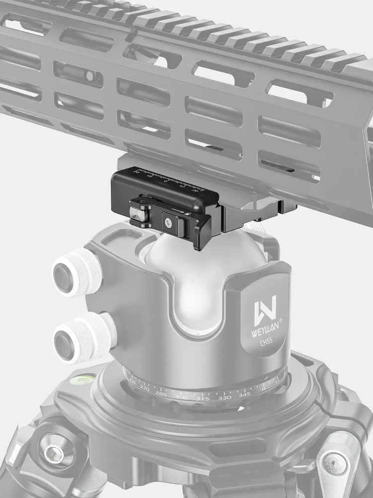 WEYLLAN AL60 Zacisk szybkiego zwalniania Arca Swiss Adapter zacisku do statywu Bipod Arca Swiss QR Plate Stabilizacja strzelania Akcesoria — zdjęcie produktu 7