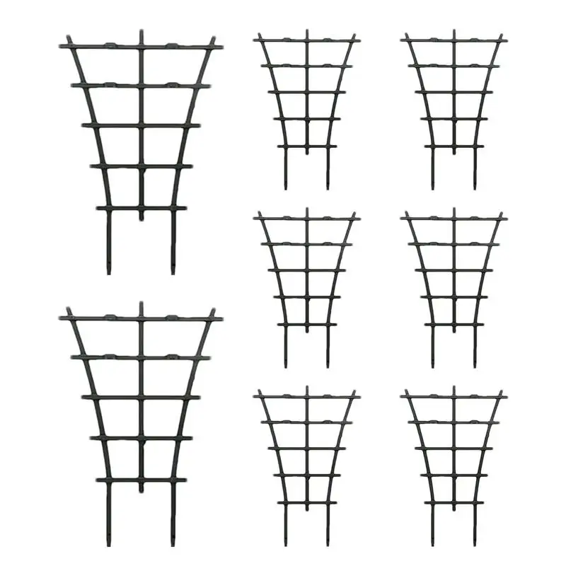 8PCS Small Garden Growing Plant Climbing Trellis Vegetables Flowers Support Plant Pot Frame Garden Decorative Plant Trellis