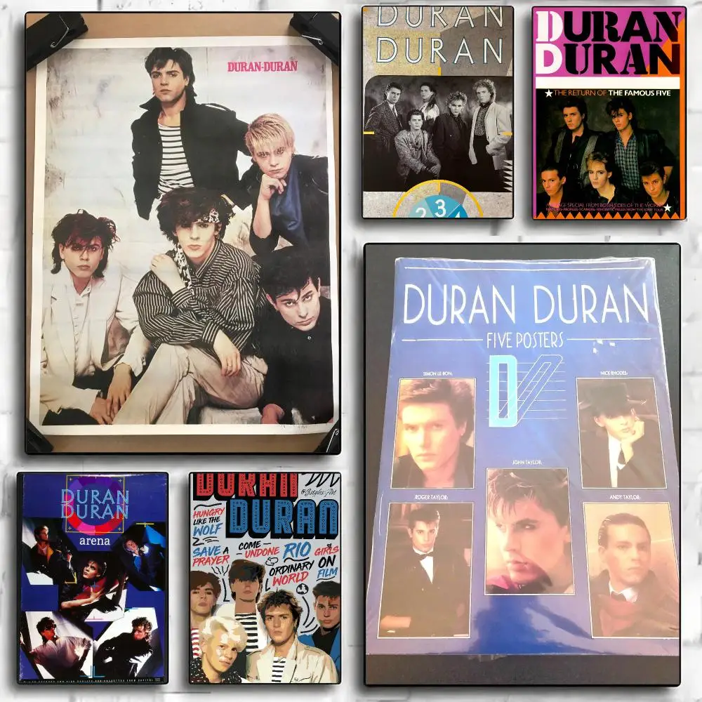 band D-Duran Duran-N Poster Minimalist Wall Sticker for Cafe Office Bar Home Decor and Gift