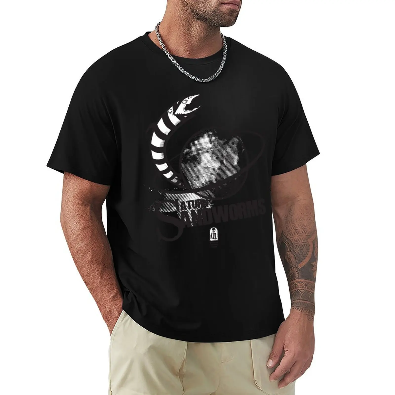 Afterlife All-Stars: The Saturn Sandworms T-Shirt Urban Style Casual Short Sleeve Top