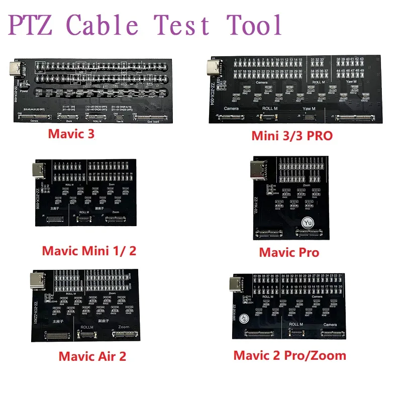 

New Type Drone Gimbal Signal Cable Test Tool PTZ Cable Test Tool for Mavic Mini 3/Mavic 3/ Mavic Air 2/Mavic Pro/Mavic 2 Pro