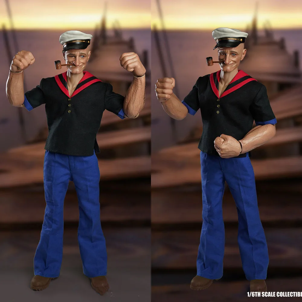 

Super Duck Set047 1/6 Мужской солдат Классический мультфильм Умный сильный моряк Полный набор 12-дюймовая экшн-фигурка Модель Лучшая коллекция