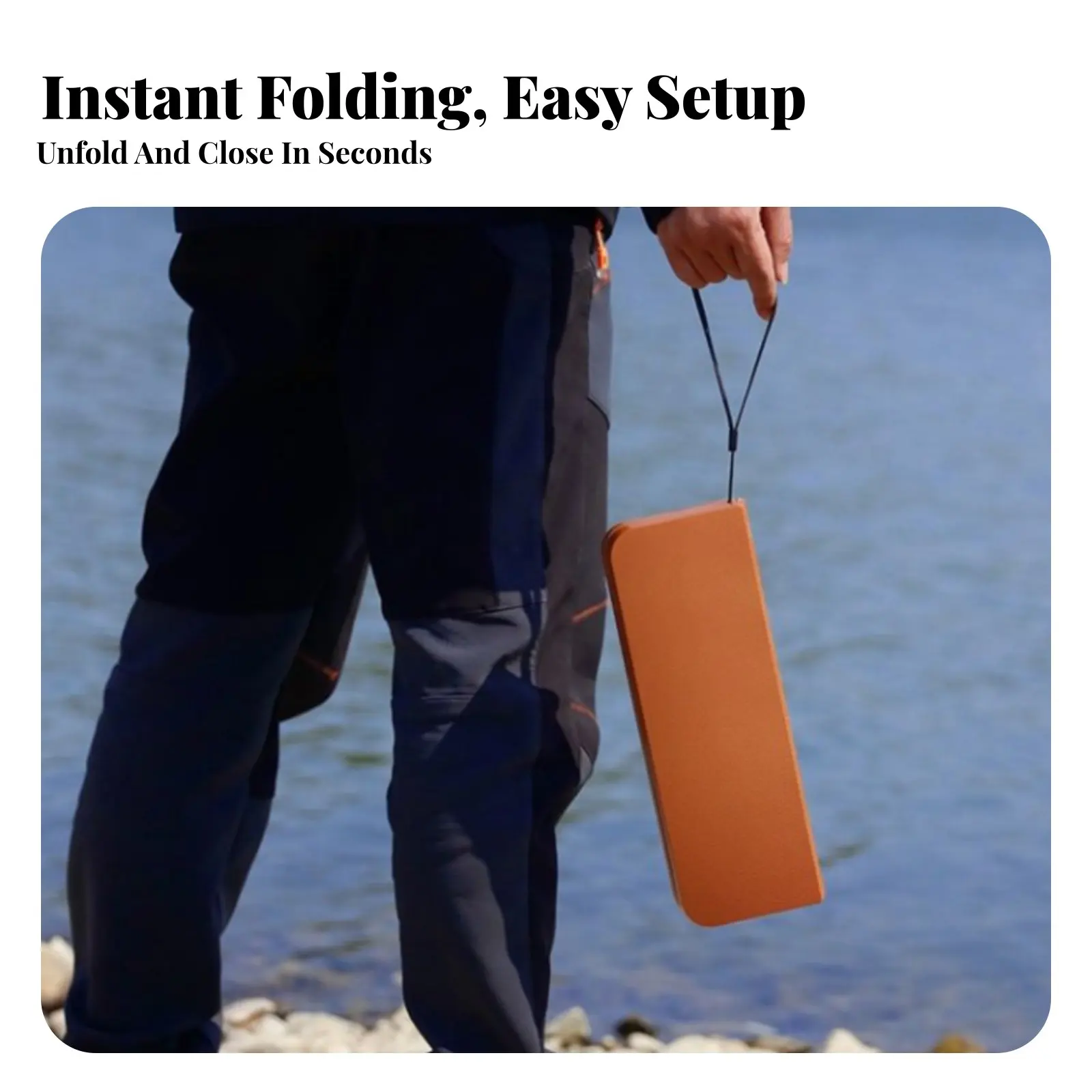 

Mini foldable Seat lightweight Portable Stool space-saving Design sturdyDuty for Hikers, Commuters, Queuing, Fishing, Camping