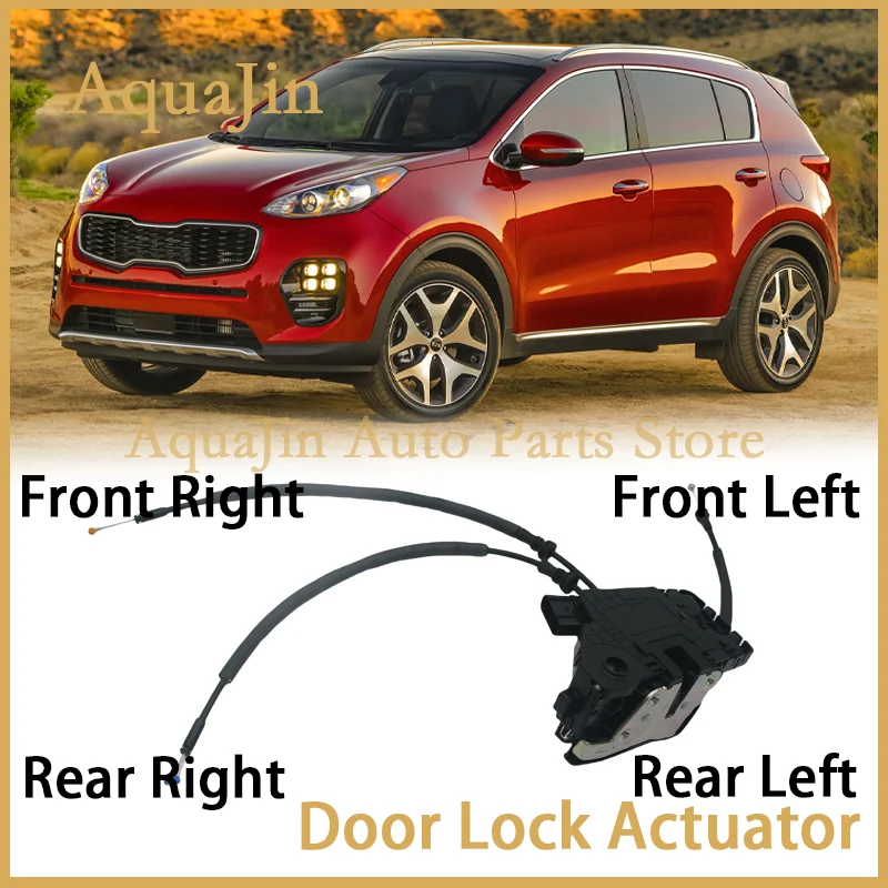 Actionneur de loquet de porte avant arrière gauche droite, pour Kia Sportage QL 2017 2018 2019 2.0 81320-D9000 81410-D9000 81420-D9000 81420-D9000