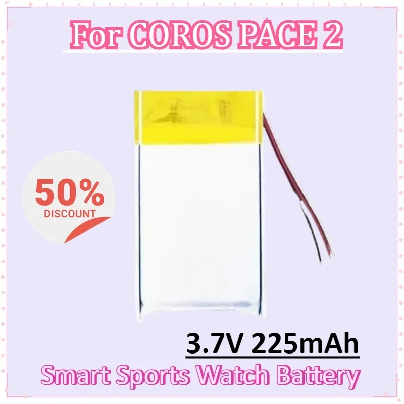 

3.7V 225mAh Smart Sports Watch Battery for COROS PACE 2 Digital Batteries