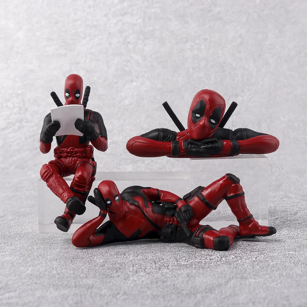 3 types Action Figure Marvel Deadpool Model Trooper Prone Doll Heroes Collection Ornaments Movie Decoration toys Gift