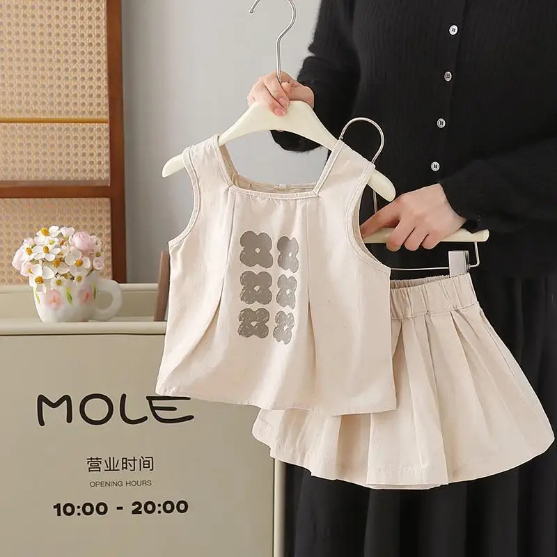 Flowers T Shirts+Shorts,fashion Kids Children Casual 2pc Clothes Vetement Bebe Fille 2026 Baby Girls Summer Clothing Set