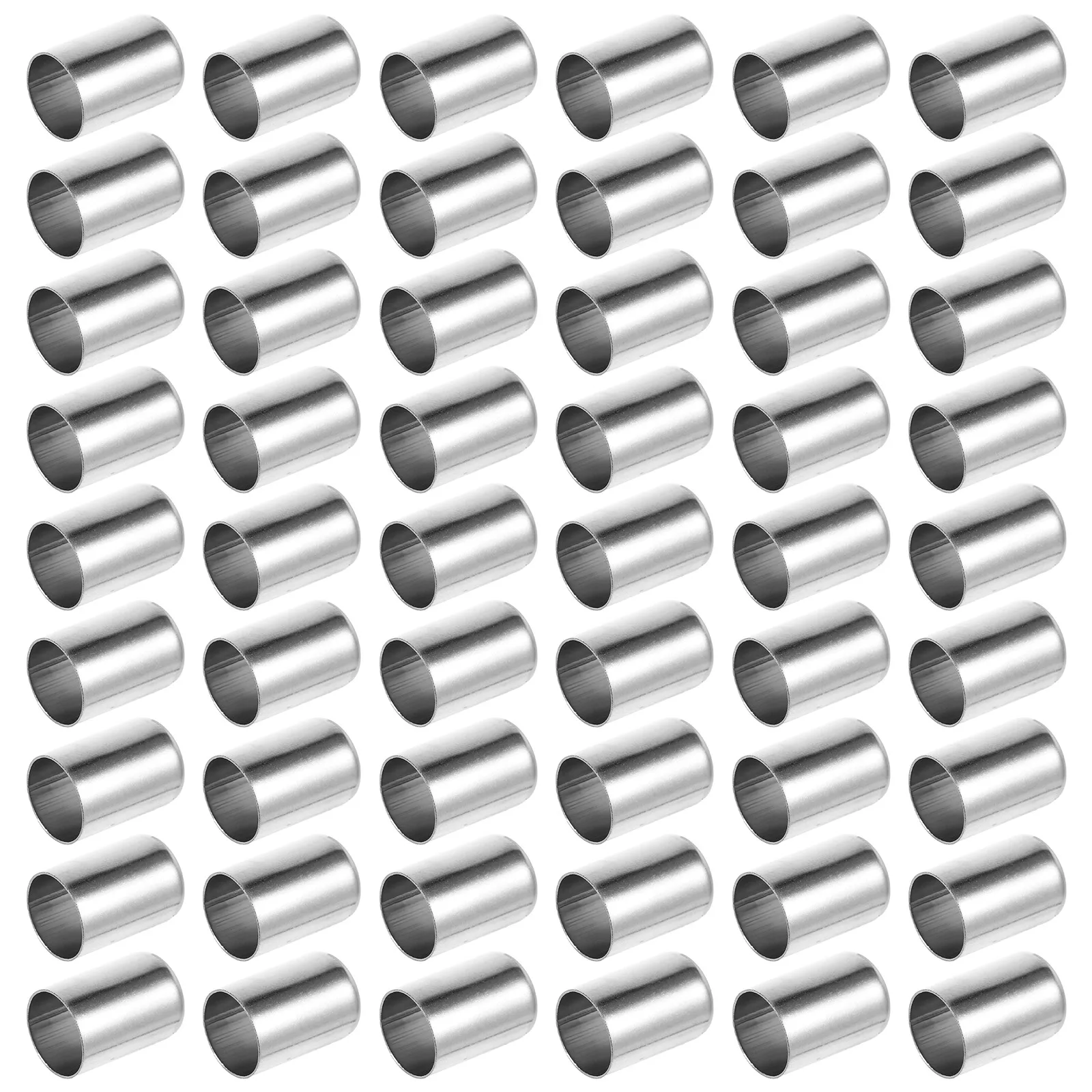 

100 Pcs Hydraulic Hose Fittings Stainless Steel Crimping Tool High Pressure Tube Sleeve Easy Installation Durable Design