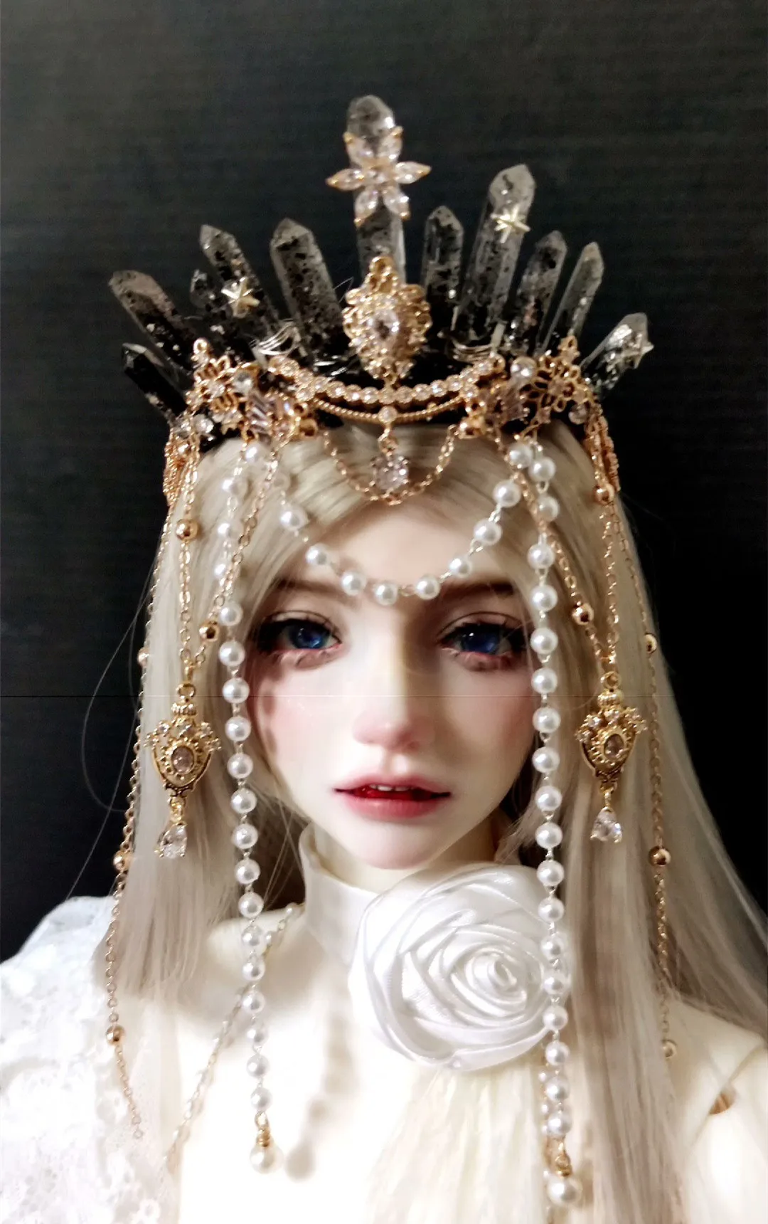 1/3 BJD Doll Headdress Pearl Crown Toys Accessories