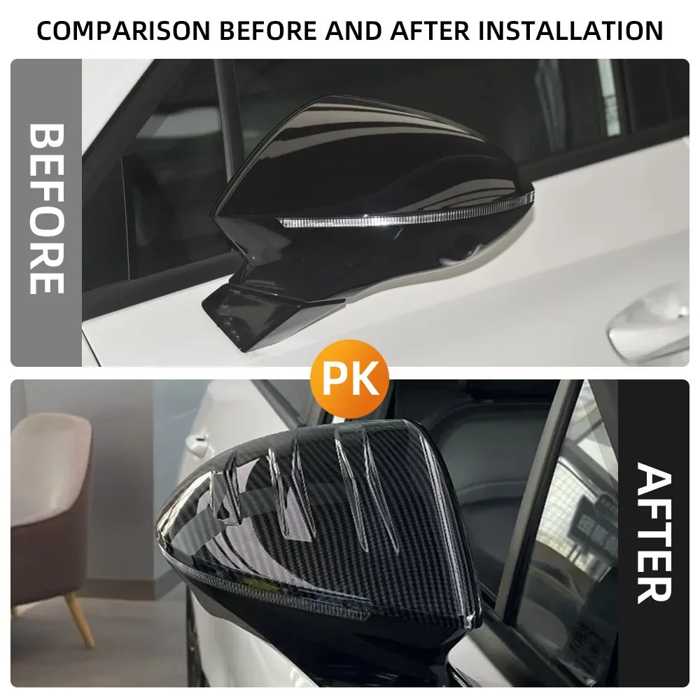 Rearview Mirror Cover Car Side Mirror Sticker For MG4 EV MG4 MULAN 2023 2024 Protector Decoration Trim Styling Accessories - view 2