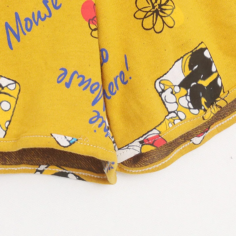 Pantalones cortos deportivos informales de Minnie Mouse de Disney para mujer, pantalones cortos deportivos para correr, Fitness, Yoga, trotar, gimnasio, pantalones cortos de dibujos animados para el hogar, ropa de