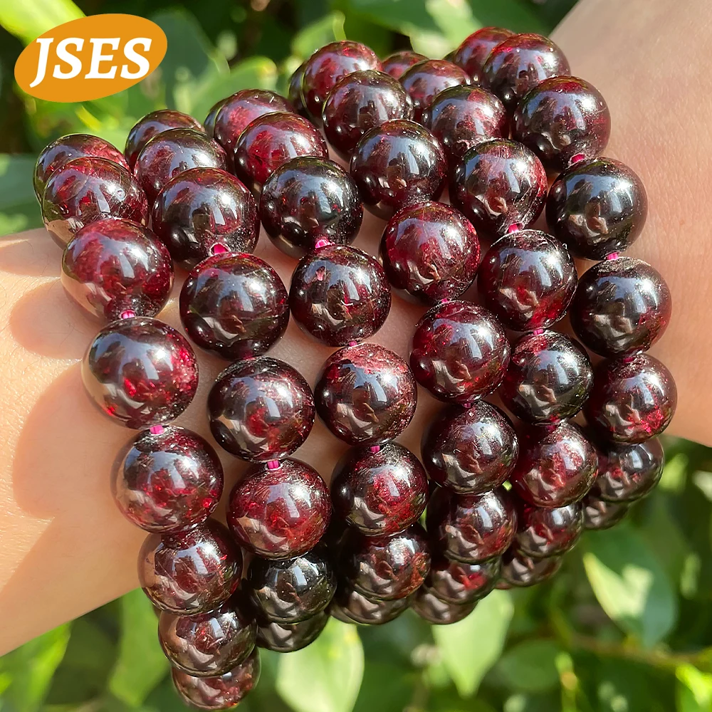 

Natural Brazil Red Garnet 7-13mm Loose Beads, Crystal Beads for DIY Jewelry Making, Bracelet Spacer & Necklace Charms