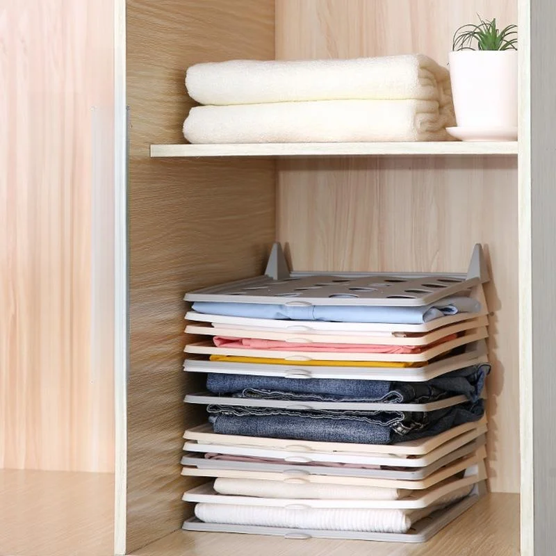 Home Use Creative Clothes Folding Board T-Shirt Shirt Storage Organizer Wardrobe Display Lazy Person's Solution Closet