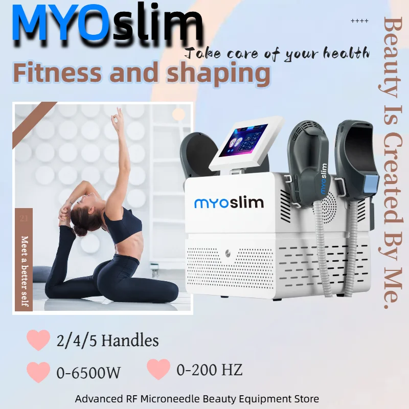 

myoslim 6500W new slimming beauty machine RF Nova body shaping pelvic floor muscle stimulator salon