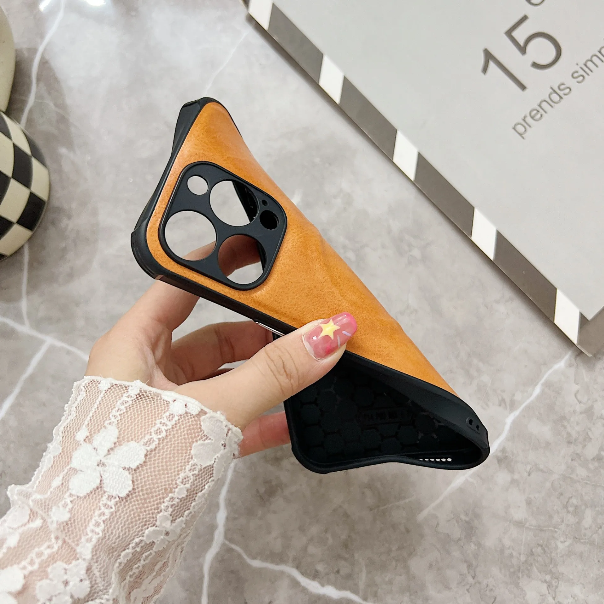 حافظة لهاتف أبل آيفون 11 12 13 14 15 16 برو ماكس بلس كريزي هورس سيليكون جلد نمط مغناطيسي ناعم واقي